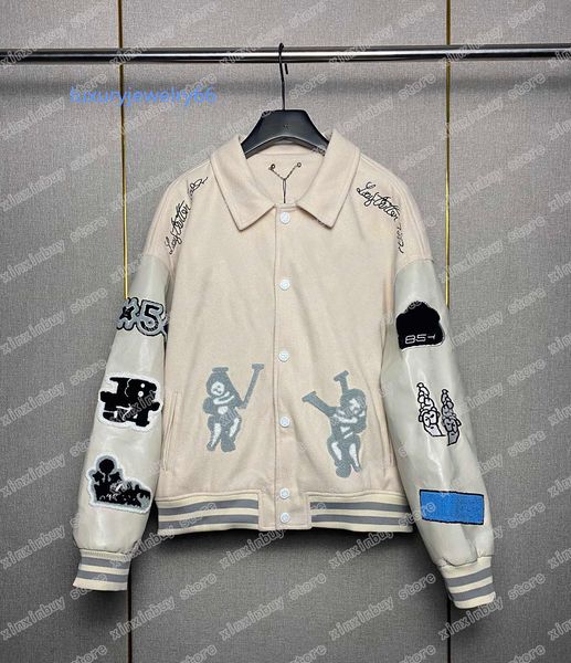 22ss men designers jackets little rabbit jacquard fabric 1854 baseball cloth stand collar streetwear black s-xl, Black;brown
22ss men designers jackets little rabbit jacquard fabric 1854 baseball cloth stand collar streetwear black s-xl, Black;brown