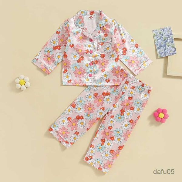 clothing sets children girls pajamas kid girls clothing flower print long sleeve lapel elastic waist pants costume sleepwear r230816, White
clothing sets children girls pajamas kid girls clothing flower print long sleeve lapel elastic waist pants costume sleepwear r230816, White