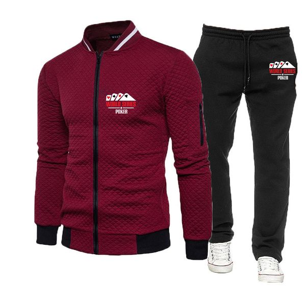 mens tracksuits world series of poker men zipper hooded sweatshirt and sweatpants two pieces suits male casual fitness jogging sports sets 2, Gray
mens tracksuits world series of poker men zipper hooded sweatshirt and sweatpants two pieces suits male casual fitness jogging sports sets 2, Gray