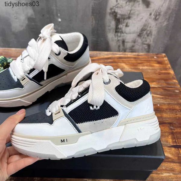 men women platform shoes ma-1 lace-up imiri bread shoes luxury designer mesh leather stadium hardware- leather trainers sneakers size 35-45, Black
men women platform shoes ma-1 lace-up imiri bread shoes luxury designer mesh leather stadium hardware- leather trainers sneakers size 35-45, Black