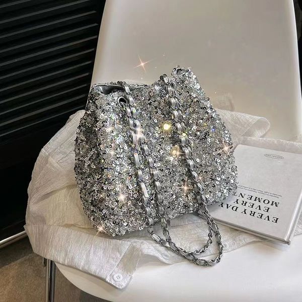 pure handmade designer wrapped silver sequin chain woven bag evening bag hold purse travel holiday shoulder bag crossbody bag
pure handmade designer wrapped silver sequin chain woven bag evening bag hold purse travel holiday shoulder bag crossbody bag
