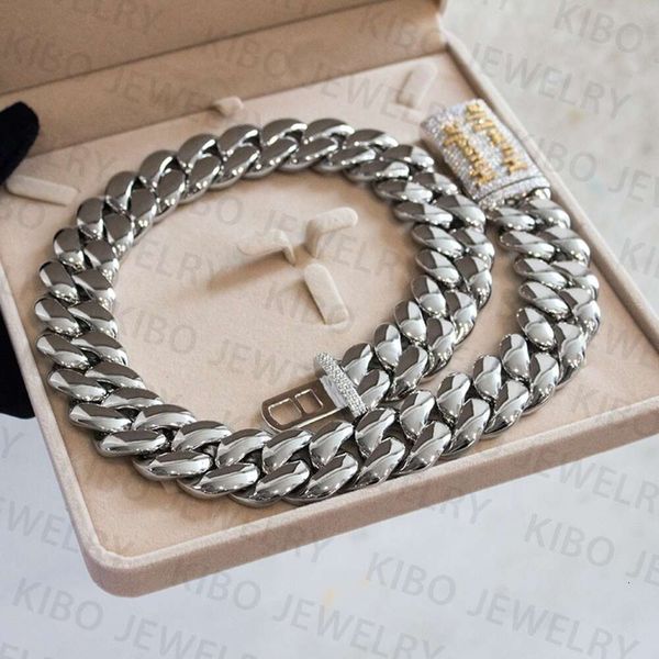 hip hop jewelry men thick miami cuban necklace 26mm plain style sier cuban chain, Silver
hip hop jewelry men thick miami cuban necklace 26mm plain style sier cuban chain, Silver