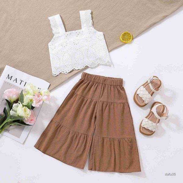 clothing sets summer girls clothing sets casual style floral sleeveless crop +wide leg pants baby clothes children kids r230816, White
clothing sets summer girls clothing sets casual style floral sleeveless crop +wide leg pants baby clothes children kids r230816, White