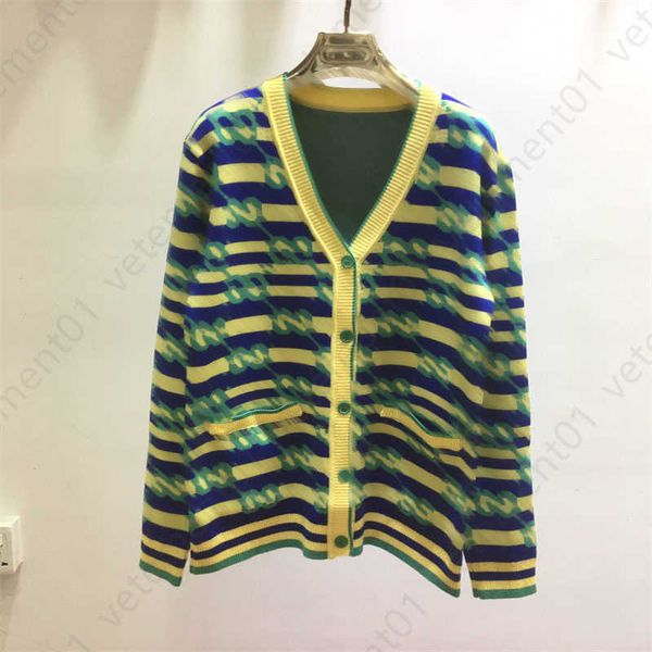 sweaters womens jumper cardigan knitted sweater monogrammed fashion stripe single breasted long sleeve sweatshirt designer sweater jacket, White;black
sweaters womens jumper cardigan knitted sweater monogrammed fashion stripe single breasted long sleeve sweatshirt designer sweater jacket, White;black