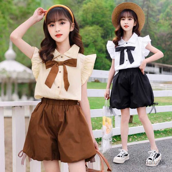 clothing sets children's summer clothes set girls fashion short sleeve shirts lantern shorts 2pcs sets kids clothing suit for 3-12y r23, White
clothing sets children's summer clothes set girls fashion short sleeve shirts lantern shorts 2pcs sets kids clothing suit for 3-12y r23, White