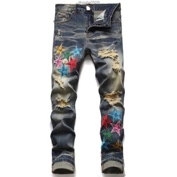 amirs jeans for men s ripped with orange stars regular fit letter embroidery zipper fly black medium pencil pants designer hole slim 10n9gam, Blue
amirs jeans for men s ripped with orange stars regular fit letter embroidery zipper fly black medium pencil pants designer hole slim 10n9gam, Blue