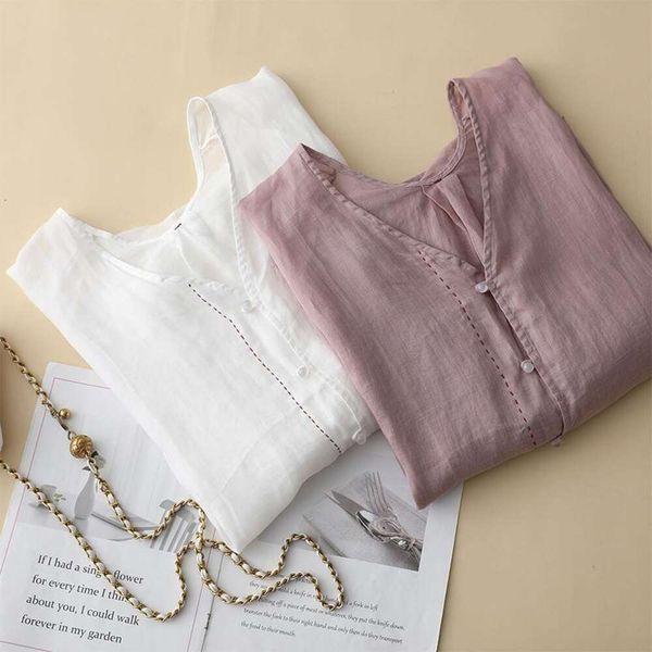 summers style artistic womens blouses large size loose flesh covering pure color casual all matching thin, White
summers style artistic womens blouses large size loose flesh covering pure color casual all matching thin, White