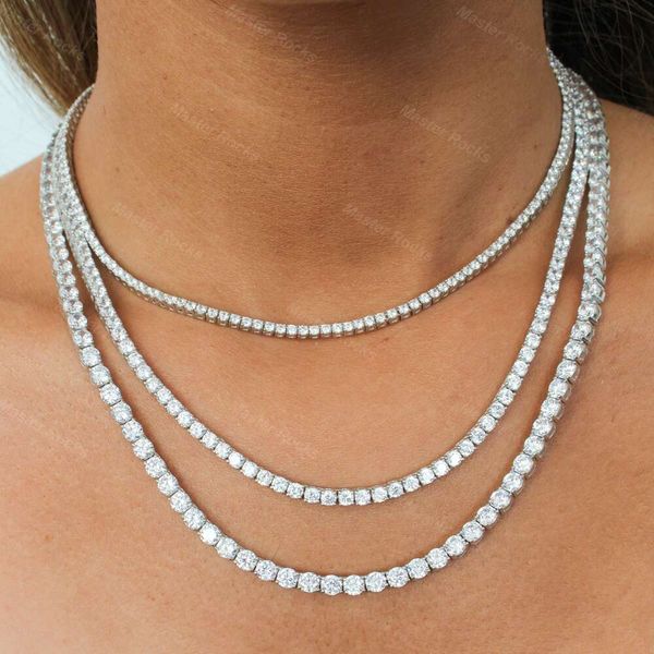 tennis necklace for men 4mm 5mm 6mm hip hop tennis chain necklace sier gra certified moissanite tennis chain, Silver
tennis necklace for men 4mm 5mm 6mm hip hop tennis chain necklace sier gra certified moissanite tennis chain, Silver