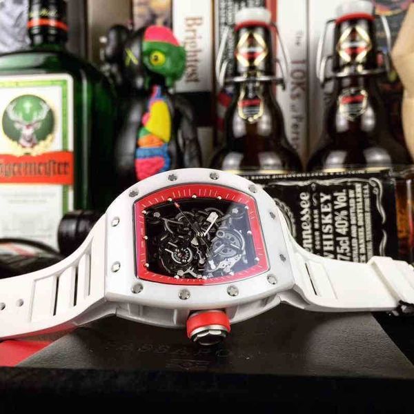 watches wristwatch luxury richa milles designer men's fully automatic mechanical watch white full ceramic hollow out personalized tape
watches wristwatch luxury richa milles designer men's fully automatic mechanical watch white full ceramic hollow out personalized tape