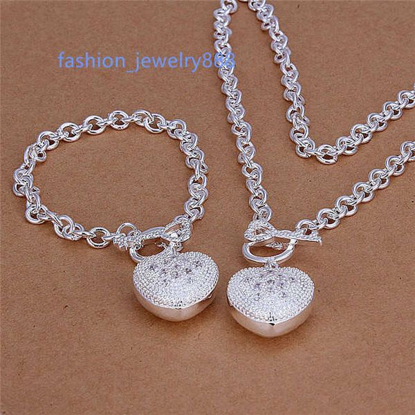 s025 925 silver heart pendant necklace bracelet fashion jewelry set with zircon beautiful wedding gift ing
s025 925 silver heart pendant necklace bracelet fashion jewelry set with zircon beautiful wedding gift ing
