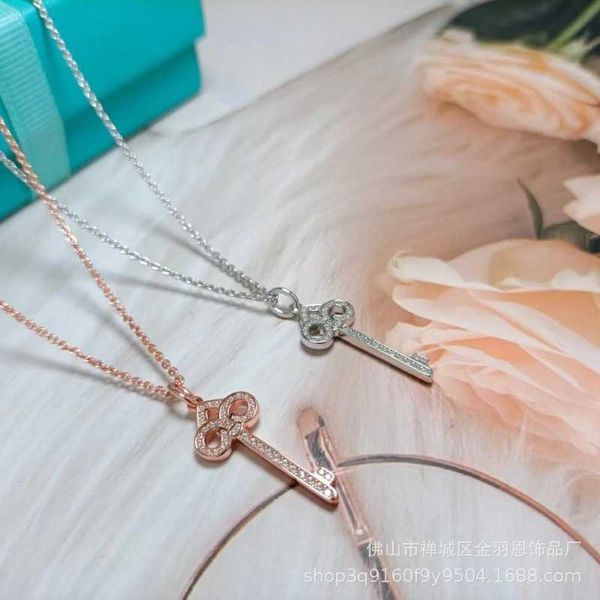 designer tiffay key necklace female 18k rose gold crown collar chain sterling silver iris pendant sweater qixi gift, Black
designer tiffay key necklace female 18k rose gold crown collar chain sterling silver iris pendant sweater qixi gift, Black
