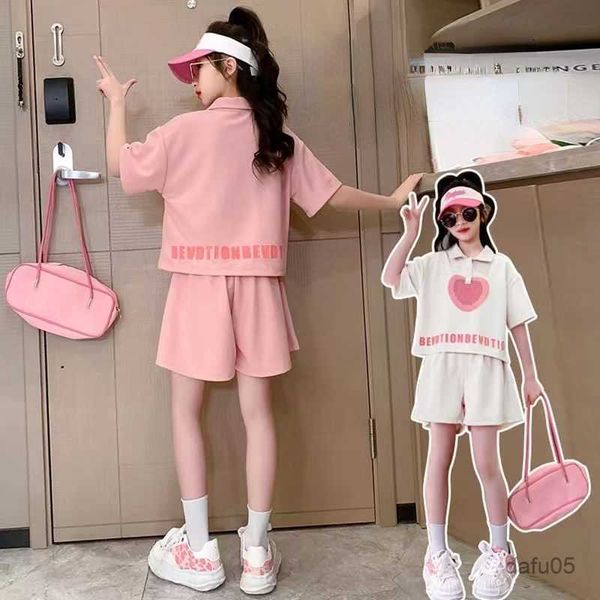 clothing sets girl summer clothes love letter short turn-down collar t-shirt short pants 2pcs suits children tracksuits year r230816, White
clothing sets girl summer clothes love letter short turn-down collar t-shirt short pants 2pcs suits children tracksuits year r230816, White