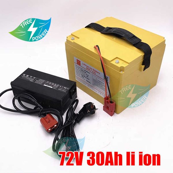 Image of Large Capacity 72v 30ah Lithium Battery 72v 30ah Li Ion for Electric Bike 72v 3000w Motor Vehicle Tricycle Scooter + 5A Charger