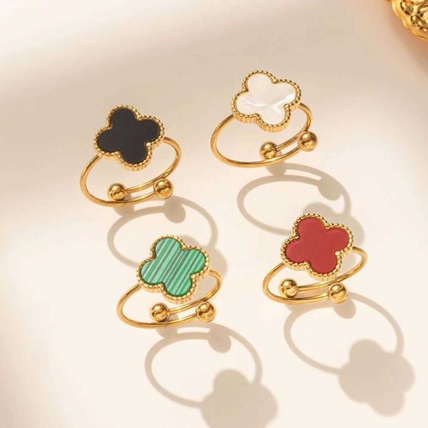 designer jewelry clover ring four leaf for women gold silvery chrome heart ring classic diamond womans, Golden;silver
designer jewelry clover ring four leaf for women gold silvery chrome heart ring classic diamond womans, Golden;silver