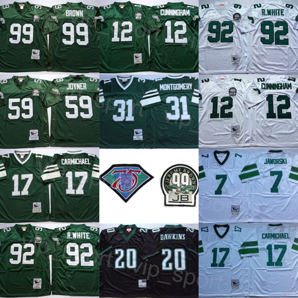 vintage 1992 99 jb football 92 reggie white jerseys 12 randall cunningham 99 jerome brown 31 wilbert montgomery 17 harold carmichael 7 ron j, Black;red
vintage 1992 99 jb football 92 reggie white jerseys 12 randall cunningham 99 jerome brown 31 wilbert montgomery 17 harold carmichael 7 ron j, Black;red