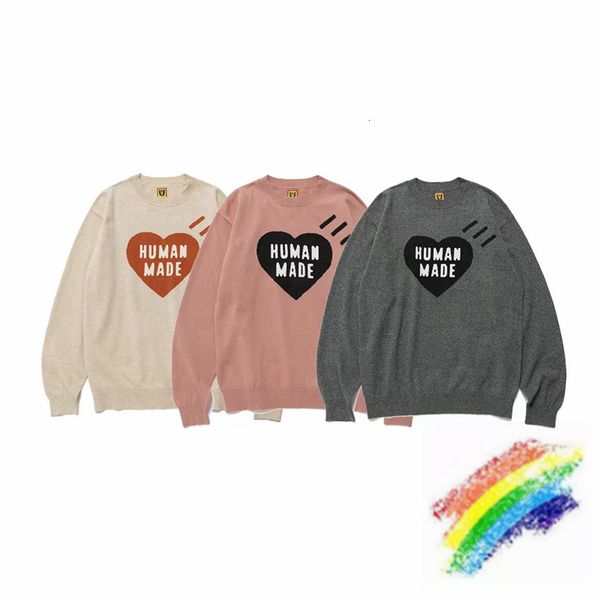 women's sweaters human made sweater men women 1 1 heart jacquard sweatshirts sweaters 230815, White;black
women's sweaters human made sweater men women 1 1 heart jacquard sweatshirts sweaters 230815, White;black