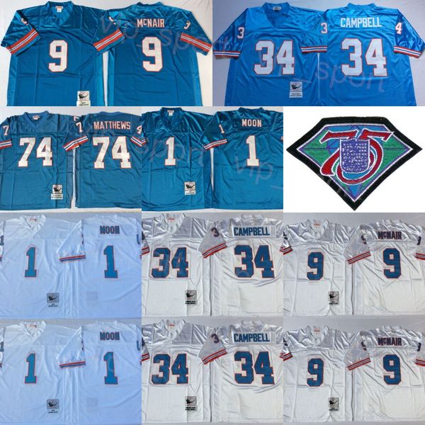 vinatge football retro 1 warren moon jerseys 9 steve mcnair 74 bruce matthews 78 cuyley culp 34 earl campbell 75th anniversary embroidery te, Black;red
vinatge football retro 1 warren moon jerseys 9 steve mcnair 74 bruce matthews 78 cuyley culp 34 earl campbell 75th anniversary embroidery te, Black;red