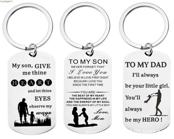 key rings stainless steel keychain hanging tag laser engraved pendant to my son new fashion jewelry keychain 225, Slivery;golden
key rings stainless steel keychain hanging tag laser engraved pendant to my son new fashion jewelry keychain 225, Slivery;golden