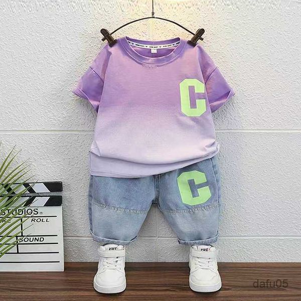 clothing sets 1-8yas kids clothes summer wear sports casual girls the boy letter print short sleeve shirt+jeans 2pcs boutique tracksuit r230, White
clothing sets 1-8yas kids clothes summer wear sports casual girls the boy letter print short sleeve shirt+jeans 2pcs boutique tracksuit r230, White
