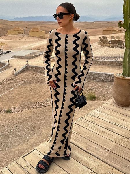 basic casual dresses tossy striped contrast color knit maxi bodycon dress boho high waisted hollow out slim dresses women holiday dresses ve, Black;gray
basic casual dresses tossy striped contrast color knit maxi bodycon dress boho high waisted hollow out slim dresses women holiday dresses ve, Black;gray