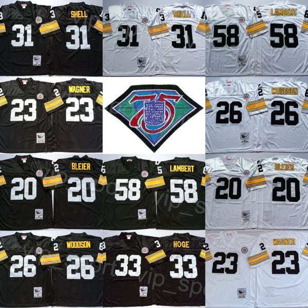 1967 1975 1994 retro football 58 jack lambert jerseys 31 donnie shell 26 rod woodson 23 mike wagner 33 merril hoge 20 rocky bleier man 75th, Black;red
1967 1975 1994 retro football 58 jack lambert jerseys 31 donnie shell 26 rod woodson 23 mike wagner 33 merril hoge 20 rocky bleier man 75th, Black;red