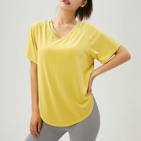 yoga lulu summer tee loose women 's sports shirts summer quick dry breathable short sleeve t-shirt fitness running sportswear ladies l
yoga lulu summer tee loose women 's sports shirts summer quick dry breathable short sleeve t-shirt fitness running sportswear ladies l