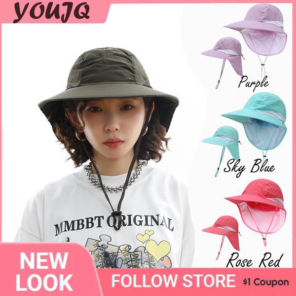 wide brim hats bucket hats y2k summer uv protection fishing cap wide brim breathable mesh outdoor neck flap fishing climbing hiking sun hat, Blue;gray
wide brim hats bucket hats y2k summer uv protection fishing cap wide brim breathable mesh outdoor neck flap fishing climbing hiking sun hat, Blue;gray