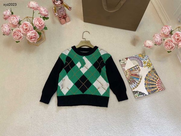 23ss designer baby clothes splicing design kids pullover size 100160 cm fashion doll bear print sweater long sleeved child knitted july1, Blue
23ss designer baby clothes splicing design kids pullover size 100160 cm fashion doll bear print sweater long sleeved child knitted july1, Blue