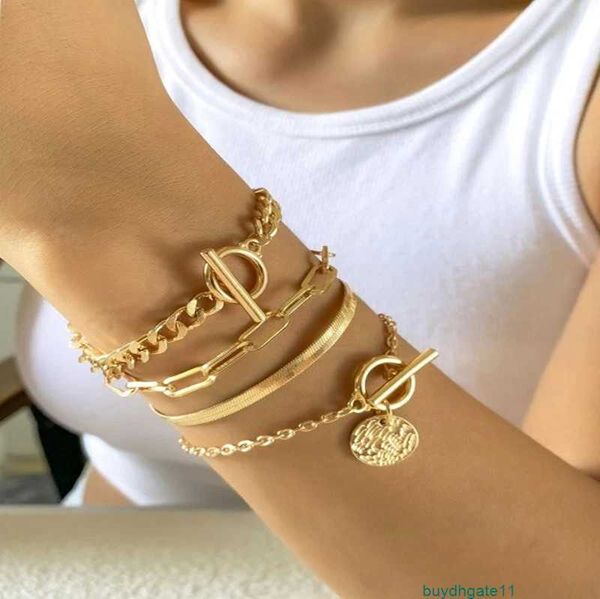 v7am bracelet bangle popular hand decoration simple multilayer metal chain ot buckle bohemian fashion layered, Black
v7am bracelet bangle popular hand decoration simple multilayer metal chain ot buckle bohemian fashion layered, Black
