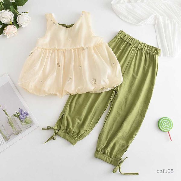 clothing sets girls clothing set new summer hollow suspenders vest green +pants kids girls clothes children casual suits r230816, White
clothing sets girls clothing set new summer hollow suspenders vest green +pants kids girls clothes children casual suits r230816, White