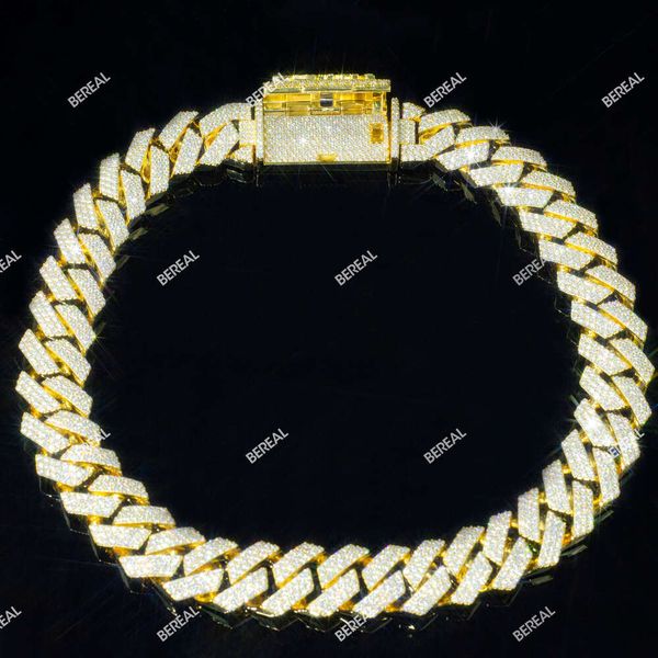 factory custom real 10k 14k solid gold vvs moissanite diamond cuban chain necklace iced out men fine jewelry 18mm 19mm 20mm 22mm, Silver
factory custom real 10k 14k solid gold vvs moissanite diamond cuban chain necklace iced out men fine jewelry 18mm 19mm 20mm 22mm, Silver