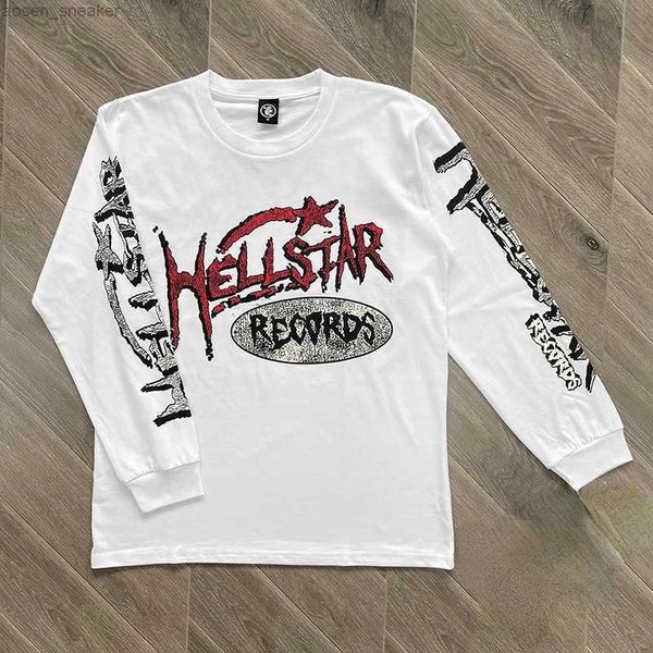 fashion hellstar recdrds long sleeved men white women vintage lightweight cotton personalized clothing, Black
fashion hellstar recdrds long sleeved men white women vintage lightweight cotton personalized clothing, Black
