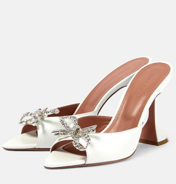 summer fashion amina muaddi women sandals shoes rosie bow embellished leather mules party wedding jeweled lady high heels eu35-40, Black
summer fashion amina muaddi women sandals shoes rosie bow embellished leather mules party wedding jeweled lady high heels eu35-40, Black