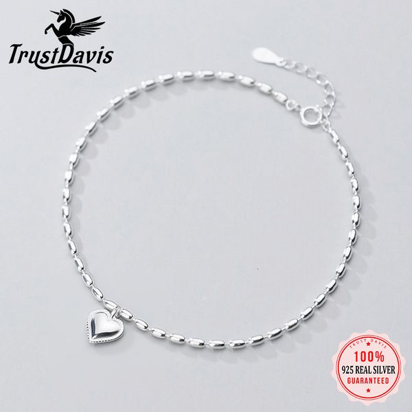 anklets trustdavis real 925 sterling silver fashion women's jewelry sweet heart love anklets for women fine silver 925 jewelry da800 23, Red;blue
anklets trustdavis real 925 sterling silver fashion women's jewelry sweet heart love anklets for women fine silver 925 jewelry da800 23, Red;blue