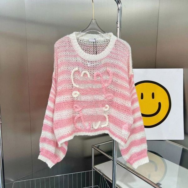 early autumn womens sweaters pullover letter jacquard long-sleeved loose hollow sweater casual coat l2v0#, White;black
early autumn womens sweaters pullover letter jacquard long-sleeved loose hollow sweater casual coat l2v0#, White;black