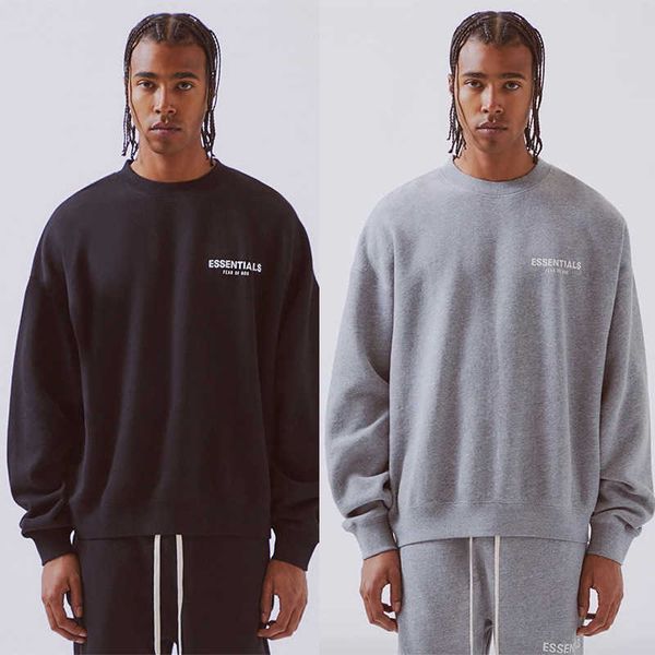 ess hoodie essentials double thread round neck sweater fog pullover sweater reflective letter high street men's fashion, Black
ess hoodie essentials double thread round neck sweater fog pullover sweater reflective letter high street men's fashion, Black