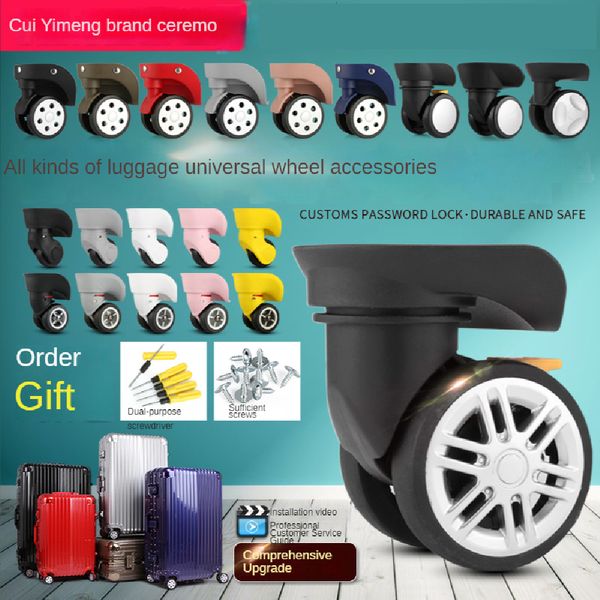 bag parts accessories trolley case wheel suitcase travel suitcase accessories shock-absorbing universal wheel replacement silent wheel 23081, Black
bag parts accessories trolley case wheel suitcase travel suitcase accessories shock-absorbing universal wheel replacement silent wheel 23081, Black