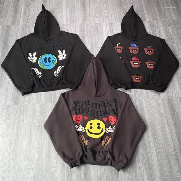 men's hoodies 23ss classic foam print plus velvet cpfm men women streetwear oversize funny cartoon casual hip-hop couples sweatshirt, Black
men's hoodies 23ss classic foam print plus velvet cpfm men women streetwear oversize funny cartoon casual hip-hop couples sweatshirt, Black
