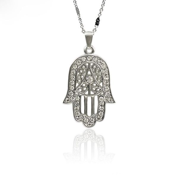 personality palm eyes hand of fatima pendant necklace gold plating ladies necklaces, Silver
personality palm eyes hand of fatima pendant necklace gold plating ladies necklaces, Silver