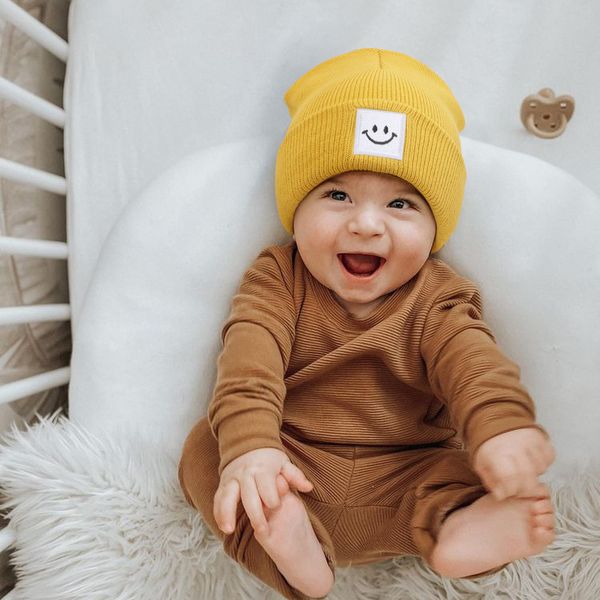 m609 new autumn winter infant baby kids knitted hat smile pattern children skull beanies caps warm woolen hats, Yellow
m609 new autumn winter infant baby kids knitted hat smile pattern children skull beanies caps warm woolen hats, Yellow