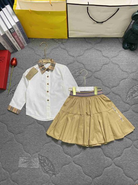 designer baby suits autumn set kids tracksuits size 100-150 cm 2pcs single breasted shirt and khaki colored ribbon skirt july26, White
designer baby suits autumn set kids tracksuits size 100-150 cm 2pcs single breasted shirt and khaki colored ribbon skirt july26, White