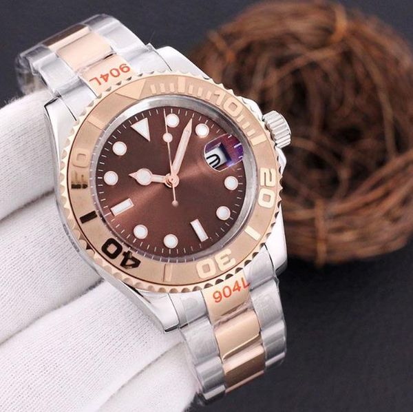 mens watch dhgate 40mm yacht automatic date wristwatch movement designer mechanical men stainless 904l steel watches wristwatches, Slivery;brown
mens watch dhgate 40mm yacht automatic date wristwatch movement designer mechanical men stainless 904l steel watches wristwatches, Slivery;brown