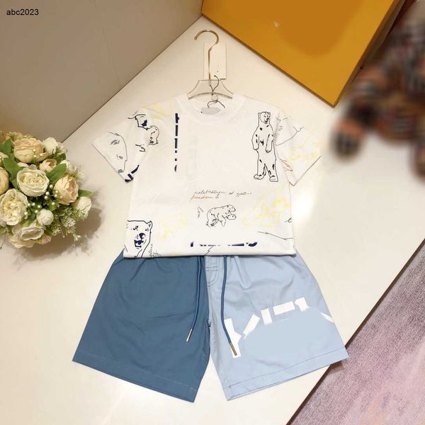 new baby clothes suit tracksuit size 90-140 cm 2pcs animal printed round neck short sleeves and gradient patchwork design shorts june15, White
new baby clothes suit tracksuit size 90-140 cm 2pcs animal printed round neck short sleeves and gradient patchwork design shorts june15, White