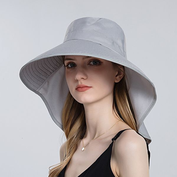 wide brim hats bucket hats women fashion ponytail bucket hats with neck flap summer uv protection sun hat for female outdoor wide brim beach, Blue;gray
wide brim hats bucket hats women fashion ponytail bucket hats with neck flap summer uv protection sun hat for female outdoor wide brim beach, Blue;gray