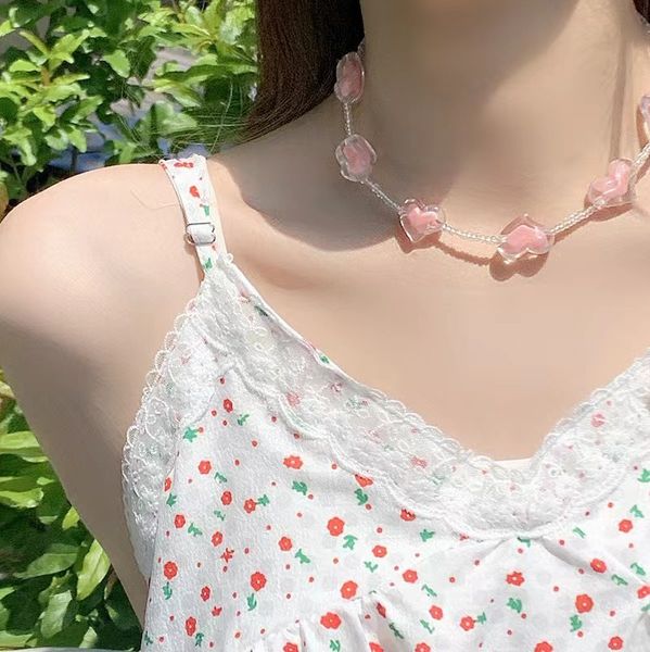 small and fresh temperament, small and popular colorful beaded collar chain, personalized and versatile neckchain, Silver
small and fresh temperament, small and popular colorful beaded collar chain, personalized and versatile neckchain, Silver