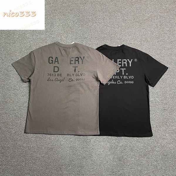 23ss new ga depts black and gray simple letters cotton round neck loose versatile men and women casual trend short sleeve, White;black
23ss new ga depts black and gray simple letters cotton round neck loose versatile men and women casual trend short sleeve, White;black