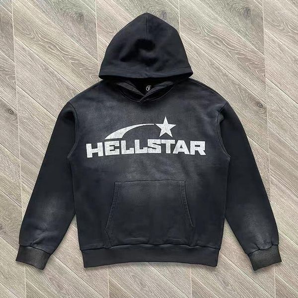 men's hoodies black washed hellstar logo print men women 1:1 hooded pullover oversized sweatshirt suits 
men's hoodies black washed hellstar logo print men women 1:1 hooded pullover oversized sweatshirt suits