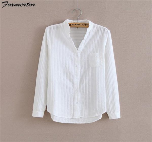 foxmertor 100 cotton white blouse shirt 2018 spring autumn blouses shirts women long sleeve section casual solid pocket y2001837252
foxmertor 100 cotton white blouse shirt 2018 spring autumn blouses shirts women long sleeve section casual solid pocket y2001837252