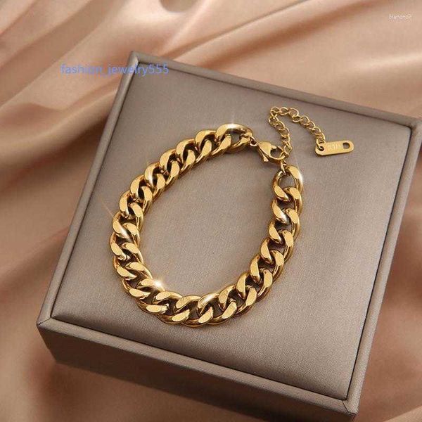 chain link bracelets gold silver color cuba 316l stainless steel fashion chain bangle bracelet for women exquisite jewelry girl gift, Black
chain link bracelets gold silver color cuba 316l stainless steel fashion chain bangle bracelet for women exquisite jewelry girl gift, Black