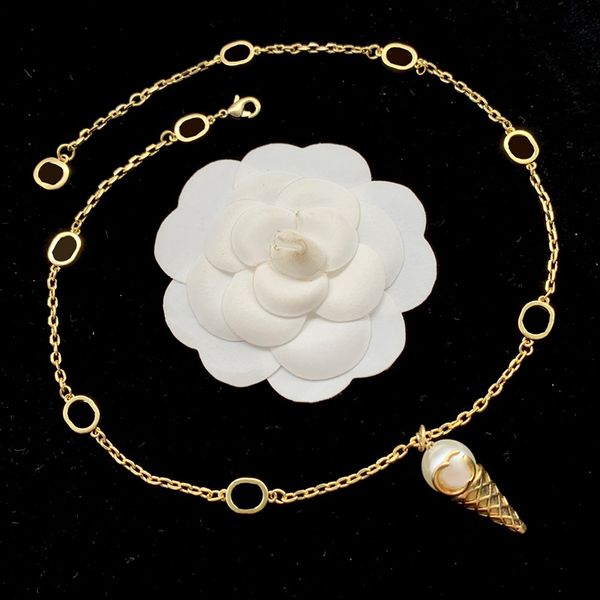 women vogue necklace chain 18k gold plated ice cream cone pendant necklace simple sweet personalized necklace valentines day party gift, Silver
women vogue necklace chain 18k gold plated ice cream cone pendant necklace simple sweet personalized necklace valentines day party gift, Silver